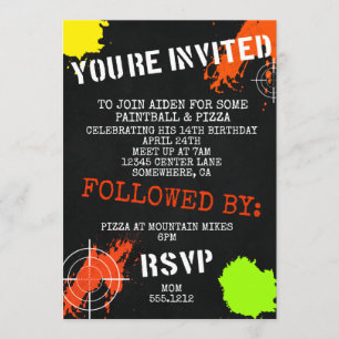 INVITATION AU PEINTBALL