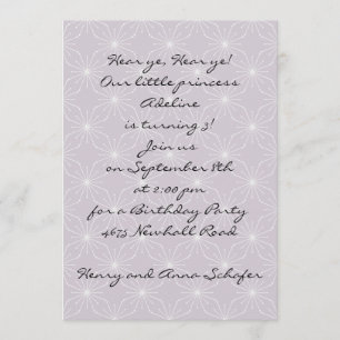 Invitation au pétillant mauve