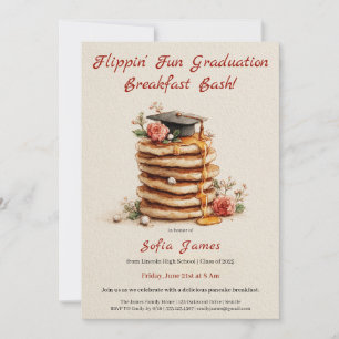 Invitation au petit-déjeuner de crêpes pour la cél