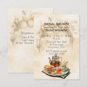 Invitation au petit-déjeuner de mariage et à la do