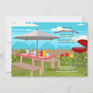 Invitation au pique-nique d'été