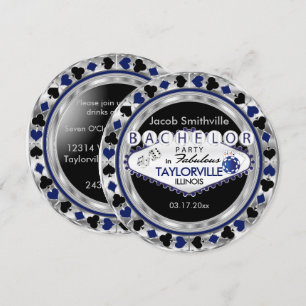 Invitation au Poker Bachelor Party - DO-IT-YOURSEL