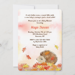 Invitation au Porc-Épic d'Automne