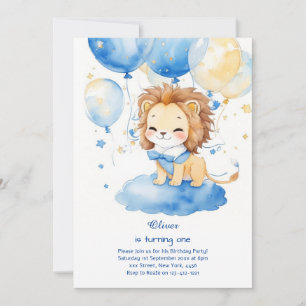 Invitation au premier anniversaire du lion