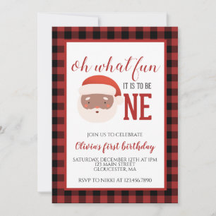 Invitation au premier anniversaire du Père Noël de