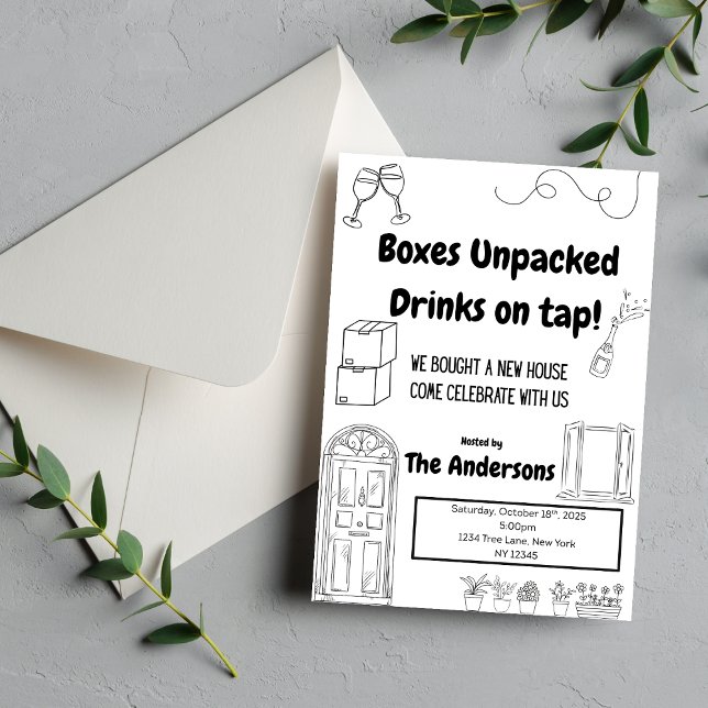 Invitation au réchauffement de la maison mignonne  (Créateur téléchargé)