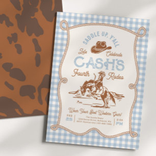 Invitation au Rodéo de la Corde à Carreaux Bleus