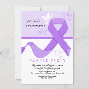 Invitation au ruban violet