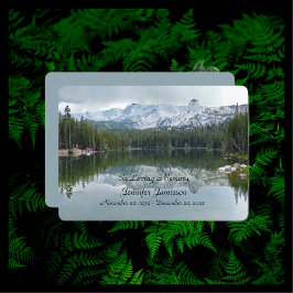 Invitation au service commémoratif, montagnes et l