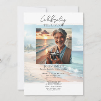Invitation au service funèbre mémorial de la plage