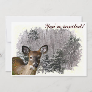 Invitation au solstice d'hiver de Deer et Frosty H