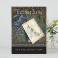 Invitation au style gothique corbeau