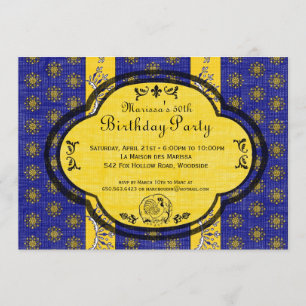 Invitation Au sud de l'invitation de fête d'anniversaire de