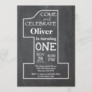 Invitation au tableau de bord d'anniversaire