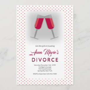 Invitation au toast de divorce