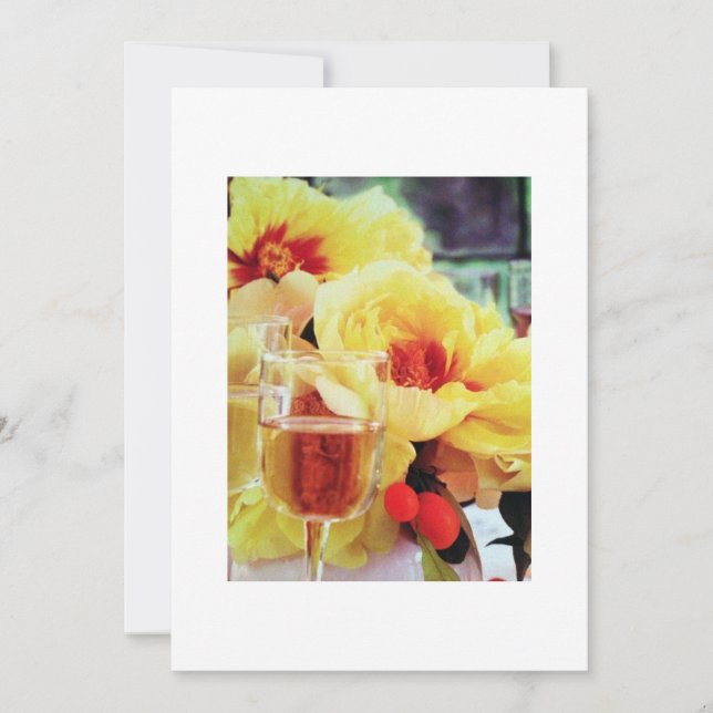 INVITATION AU VIN ET AUX FLEURS (Devant)