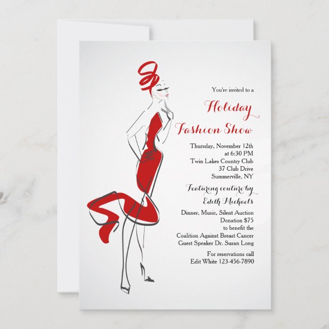 Invitation au Vogue Fashion Show (Devant)