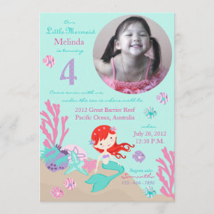 Invitation Auburn Mermaid, quatrième anniversaire