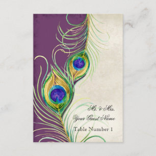 Invitation Audrey Jeanne Peacock Dame de compagnie en pourpre