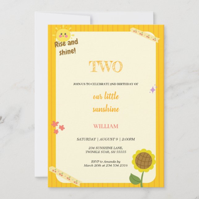 INVITATION AUGMENTER ET ÉLEVER L'INVITATION ANNIVERSAIRE (Devant)