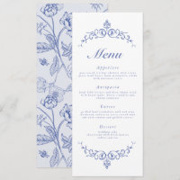 AURELIA Chinoiserie French Victorian Menu Cards