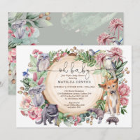 Australie Rustique Animaux autochtones Baby shower