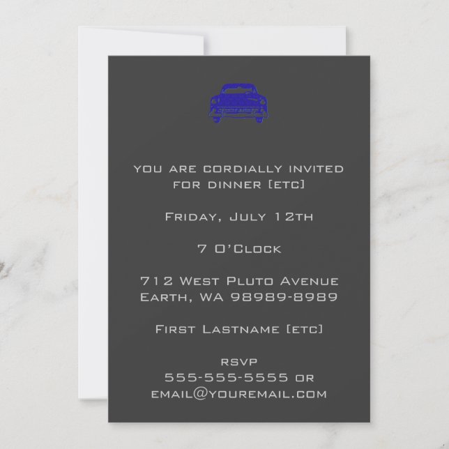 Invitation Auto Damas (Devant)