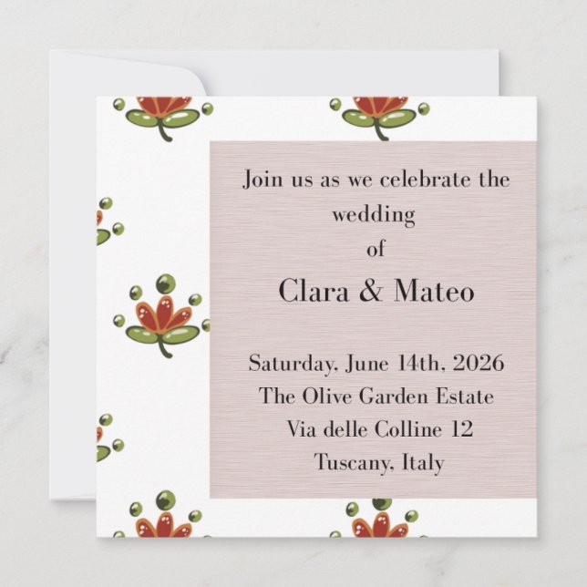 Invitation Autocollant (Devant)