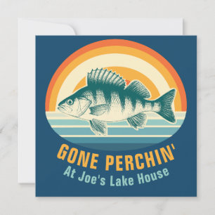 Invitation Autocollant d'anniversaire Gone Perching au Lake H