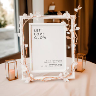 Invitation Autocollant moderne Mariage Mariage d'étincelante 