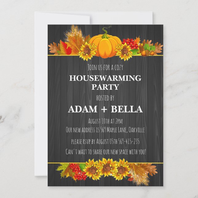 Invitation automne accueil (Devant)