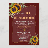 Automne Aquarelle Tournesols Bourgogne I DO BBQ