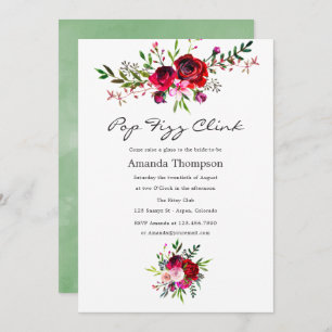 Invitation Automne - Automne Floral Pop Fizz Clink Fête des m