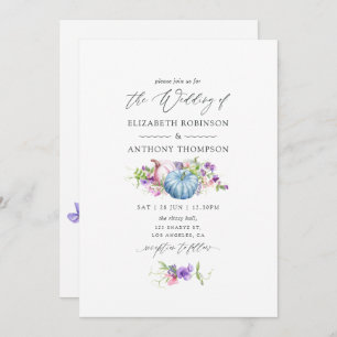 Invitation Automne - Automne Mariage floral