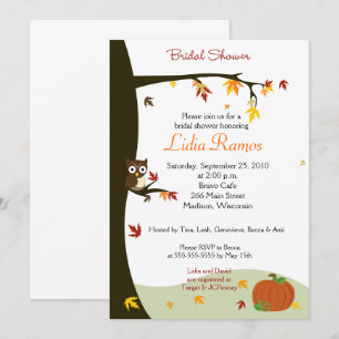 Invitation Automne Automne Thème Fête des mariées