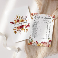 Automne Bride ou Groom jeu entièrement modifiable
