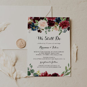 Invitation Automne Calligraphie Moderne Nous Continuons À Vow