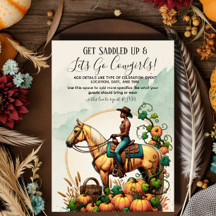 Invitation Automne Cowgirl