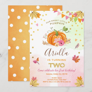 Invitation Automne d'automne d'invitation d'anniversaire de