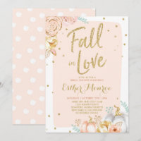 Automne d'invitation de Fête de la mariée de chute