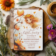 Automne Fairy Woodland Anniversaire