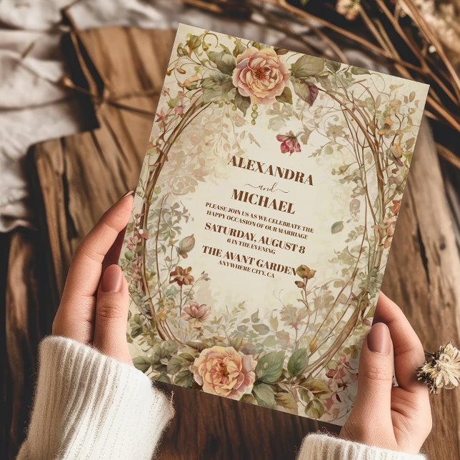 Invitation Automne Fleur sauvage Floral Mariage (Créateur téléchargé)