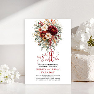 Invitation Automne Intemporel Floral Bourguignon Nous Nous En