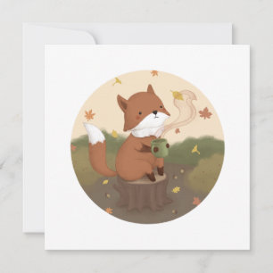 Invitation Automne magnifique : Fox