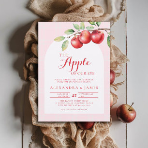 Invitation Automne Pomme moisson Boho Coed rose mignonne fill
