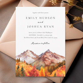Invitation Automne Russe Boho Mariage
