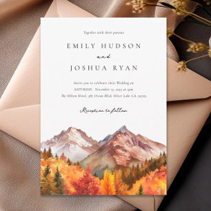 Invitation Automne Russe Boho Mariage