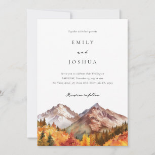 Invitation Automne Russe Boho Mariage