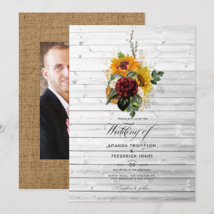 Invitation Automne Rustique - Automne Floral Pays Barne Maria