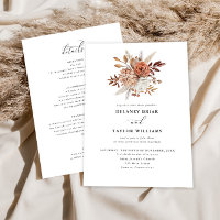 Automne Rustique Floral, Mariage d'une pièce